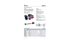 Bombas - Model VIPH Series - Horizontal Multicellular Electric Pumps - Brochure