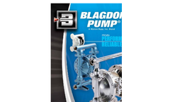 Blagdon Pump - Air Operated Double Diaphragm Pumps Brochure
