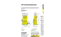 Calder - Model MEG - Methanol and Glycol Injection Pump- Brochure