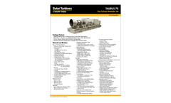 STI - Model Taurus 70 - Gas Turbine Generator Set- Brochure