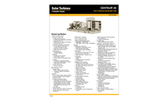 STI - Model Centaur 40 PG - Power Generator Set - Brochure