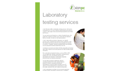 Laboratory Testing Services – Brochure