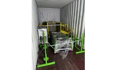 ENERPAT HBA40-7272 Automatic Horizontal Baler on the Way to Indonesia for carton recycling