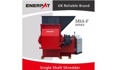 ENERPAT MSA-F1200 Single Shaft Shredder and DC30 Drum Crusher on the way to New Zealand