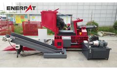 ENERPAT Automatic Metal Baler with Feeding Hopper - Video