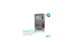 membraPure - Model miniTOC - Online and Offline TOC Analysis of Pure and Ultra Pure Water System - Brochure