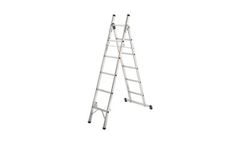 Hailo - Model 1212-601 - Aluminium 3-way Safety Household Ladder