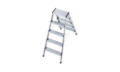 Hailo - Model 8655-001 - Aluminium Double-Sided Safety Ladder