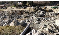 Above-ground pipe system for the emergency pipeline sector