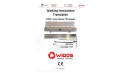 WIDOS - Model 160 - Inside Debeader - Working Instructions Translation Manual