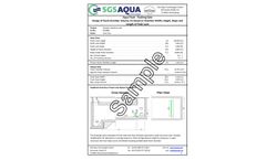 Aqua-Flush Gate Sample Measurement - Datasheet