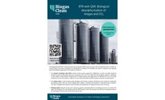BTR with QSR: Biological Desulphurization of Biogas and CO2 - Brochure