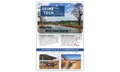 Seine-Tech - Solar Pumping Engineering Services - Brochure