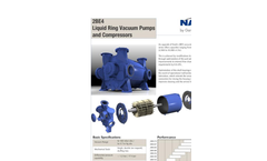 Gardner Denver Nash - Model Vectra SX - Small Capacity Liquid Ring Vacuum Pump - Brochure