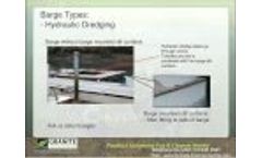 Dredging Barge Silt Turbidity Curtain Video