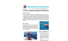 BSI - Model C-OPS - Radiance and Irradiance Profiling Radiometers Brochure