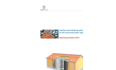 HydroSystem - Drinking Water Tanks -  Brochure