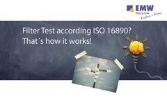 Filter Test according ISO 16890 - Video