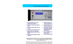 Meatest - Model M133C 3F - Power & Energy Calibrator - Brochure