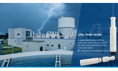 Detachable level probes with integrated lightning protection