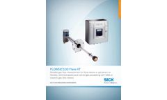 Model FLOWSIC100 Flare-XT - Gas Flow Meter for Flare Gas - Brochure