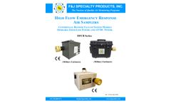 F&J - Model DFCB-ABM50-170L-20Li - Centrifugal Blower Air Sampler - Brochure  