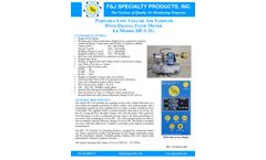 F&J - Model DF-1-2G - Digital Flow Meter Low Volume Air Sampler (100 - 120 VAC) - Brochure