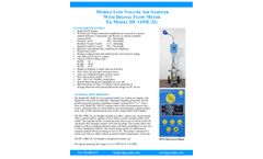 F&J - Model DF-14ME-2G - Cart Mounted Low Volume Air Sampler (220 - 240 VAC) - Brochure