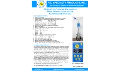 F&J - Model DF-14M-2G - Digital Flow Meter Low Volume Air Sampler (100 - 120 VAC)  -  Brochure