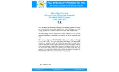 F&J - Model DF-60810-MHVE Mega Series - High Volume Air Sampler System (220 - 240 VAC) - Brochure