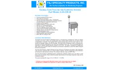  	F&J - Model GAS-22E-D Global - Low Volume Air Sampler (240 - 240 VAC)  - Brochure