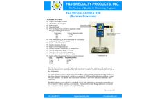 F&J - Mini-Calibrator Battery Powered Basic Line Power Models - Brochure
