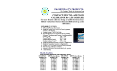 F&J - Compact Digital Venturi Air Flow Calibrators - Brochure