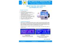 F&J - Model HV-1SV.2 - High Volume Air Sampler - Brochure