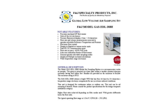 F&J - Model GAS-EDL-28BE (220V) ELITE DIGITAL LIGHT (EDL) Global Air Sampling System - Brochure