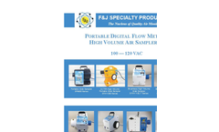 F&J - Digital Flow Meter Portable High Volume Air Samplers- Catalog