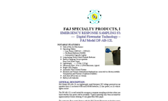 F&J - Model DF-2L-BL-AC - Brushless Emergency Response Sampling System  - Brochure   