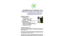 F&J - Model DF-1L-BL-8 - Brushless AC/DC Low Flow Air Sampling System  - Brochure  