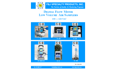 F&J - Digital Flow Meter Low Volume Air Samplers 100V Catalog