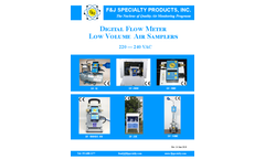 F&J - Digital Flow Meter Low Volume Air Samplers 220V Catalog