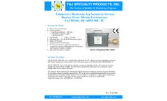 F&J - Model DF-ABM-40L-AC - Emergency Response Air Sampling System  - Brochure 