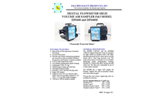 F&J - Model DF8400 - Digital Flow Meter High Volume Air Sampler (100 - 120 VAC)  - Brochure