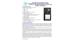 F&J - Model DF-804DTE - Digital Air Monitoring System (200 - 240 VAC) - Brochure