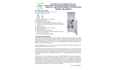F&J - Model DF-604DTE - Digital High Volume Air Monitoring System (220 - 240 VAC) - Brochure