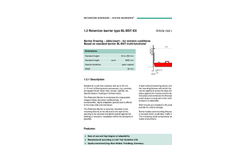 Blobel - Type BL/BST-EX - Retention Barrier - Brochure