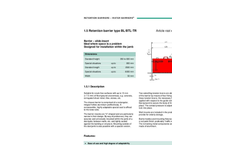 Blobel - Type BL/BTL-TR - Retention Barrier - Brochure