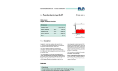 Blobel - Type BL/ST - Retention Barrier - Brochure