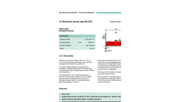 Blobel - Type BL/STL - Retention Barrier - Brochure
