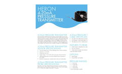 4-20mA Pressure Transmitter Brochure