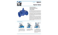 Cla-Val - Model 100-01 - Hytrol Automatic Control Valve - Brochure